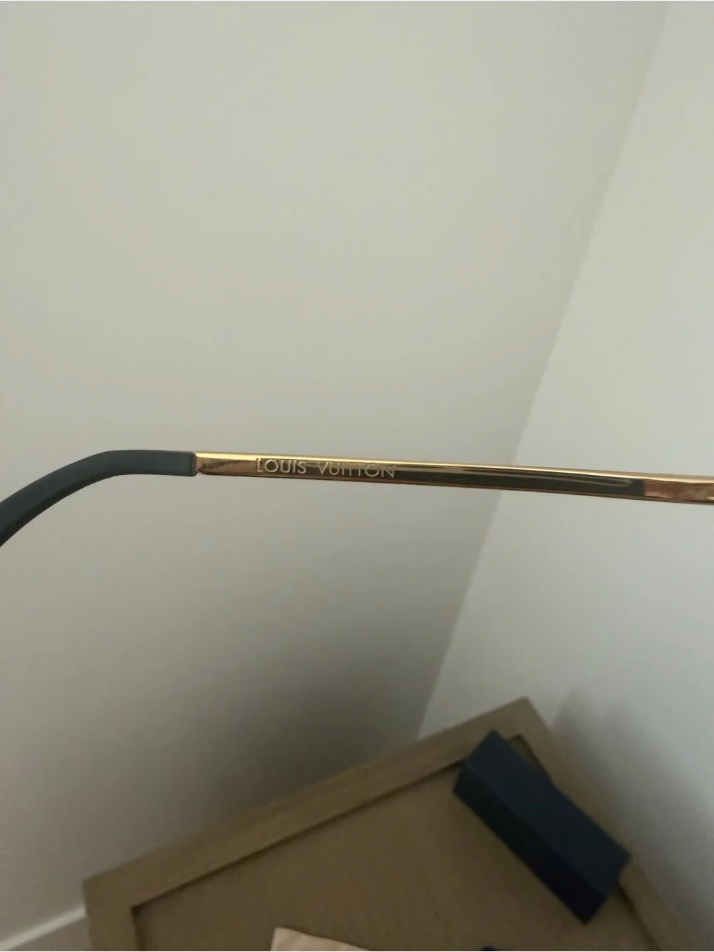 Louis Vuitton Gold Frame Sunglasses with Brown Lenses